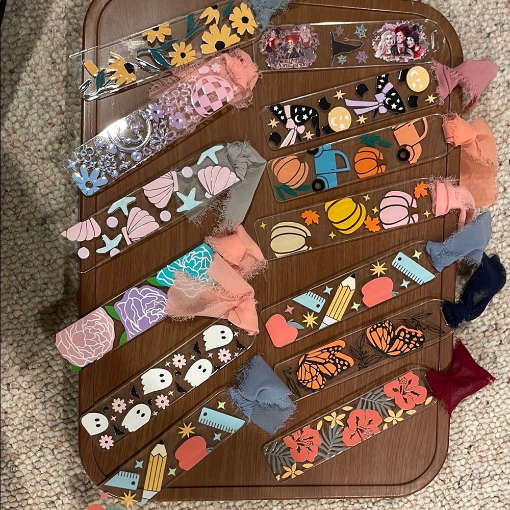 Colorful Patterned Bookmarks Set